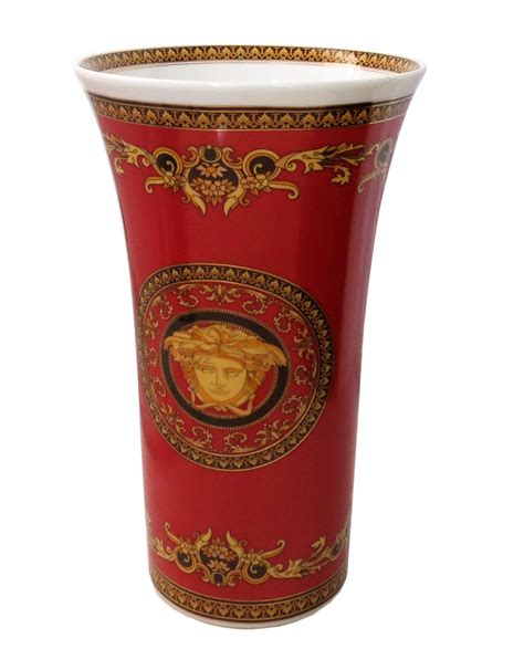 rosenthal versace medusa red vase|rosenthal Versace pic high quality.